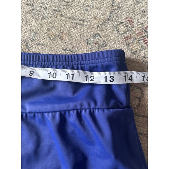 Lands End Womens 8 Blue Swim Skirt Nylon Spandex Travel Vacation Summer - Picture 5 of 11